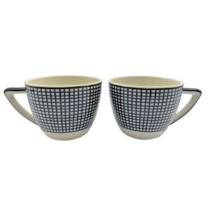 Set of 2 Swid Powell "Graph" Cups Rady & Mizuno Black & White RARE